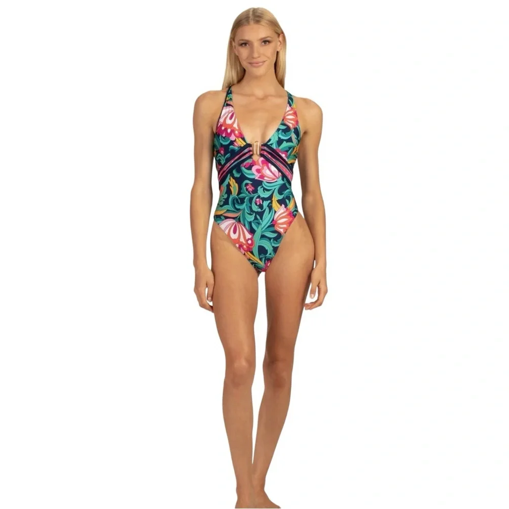 Trina Turk India Garden One-Piece Swimsuit